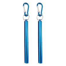 PUSH! 餐具 不鏽鋼伸縮吸管防刮傷套裝, 2件, 1組