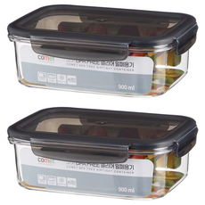 comet BPA Free 密封保鮮盒 900ml, 2 個容器 + 2 個蓋子, 2個