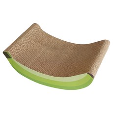 iCat 寵喵樂 香蕉船貓抓板 耐抓瓦楞紙, 綠色, 1個