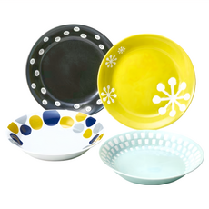 HOKUOH 輕量好收納餐盤4件組 - 獨立盒裝 日本製造, 4件組餐盤, 北歐 多色, 1組