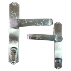 守門員 902 三合一通風門鎖 二片式 有鑰匙-銀, 1組