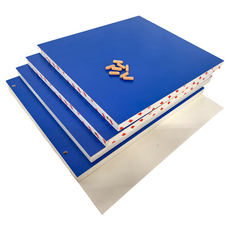 PMU 必美優 紙製一格置物櫃, 藍色, DIY自行組裝, 1個