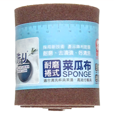 粉彩小兔 耐磨捲式菜瓜布 去漬 好清洗, 12個, 1包