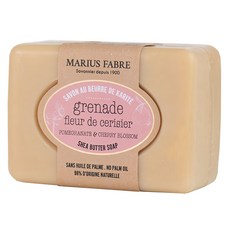 MARIUS FABRE 法鉑馬賽肥皂 櫻花石榴乳油木草本皂, 1個, 100g