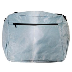 DIY手作繪圖文創包 可拆袋蓋 空白 大跨包, 大(37.5 x 12 x 30cm), 珍珠藍