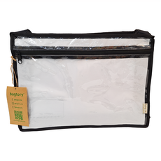 Bagtory HK 百寶袋王 F4高清拉鍊文件書袋 2個, 黑色, 1組