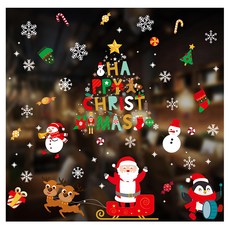 聖誕靜電貼 Set 2個 聖誕裝飾, 多色