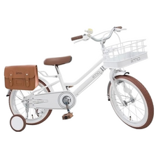 iimo 兒童腳踏車16吋，適用身高100cm以上，適用年齡4歲~8歲, 時尚白