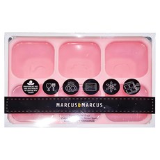 MARCUS&MARCUS 造型矽膠副食品分裝保存盒，適用年齡：出生起適用, 360ml, 粉色, 1個