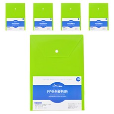 ECO Chungwoon A4 按扣直式文件袋 綠色, 10個