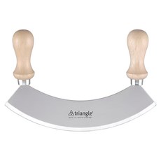 triangle 三角牌 單刃切碎刀 德國製, 17.5cm, 1個, 櫸木柄