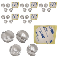 minono 米諾諾 桌角軟性防護墊 4個, 加厚圓型 透明色, 6組