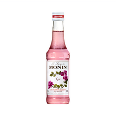 MONIN 莫寧 玫瑰風味糖漿, 法國百年糖漿品牌, 250ml, 1瓶