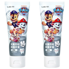Lab52 齒妍堂 兒童含氟防蛀修護牙膏, 80g, 含氟量約為1200 ppm, 不含防腐劑、三氯沙、重金屬, 2條