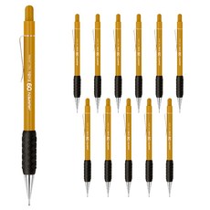 JAVAPEN 壓花自動鉛筆 黃棕色, 0.9mm, 12支