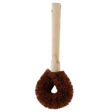 長柄椰棕洗鍋刷 不沾油 天然椰棕材質 廚房清潔好幫手, 棕色, 1個