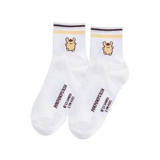 ONEDER 旺達棉品 布丁狗少女襪, 台灣製, 含棉52%, 22~26, 條紋