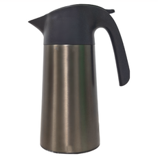 LocknLock 樂扣樂扣 簡約真空不鏽鋼保溫咖啡壺 LHC1481DGRY, 銀色 + 黑色, 1.9L, 1個