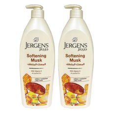 JERGENS 珍柔 乳液 麝香精華 600ml 深層滋潤 改善乾燥 維生素E修護, 2件