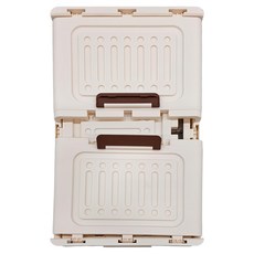 7822 Shop 生活選物 雙開門收納櫃 折疊收納櫃 磁吸折疊收納箱 衣物收納箱 單層, 透明, 大號, 1個