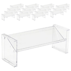 小麥購物 透明桌面收納架 斜面 C077 68g, 16個, 透明色