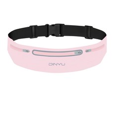 防潑水貼身隱形運動腰包, 粉色, 1個