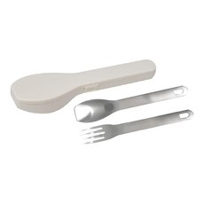 Sugar Land 不鏽鋼叉匙餐具組 日本製造, 湯匙 + 叉子 + 外盒, 象牙白, 1組