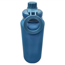 新款手機磁吸支架戶外水壺 - 湖藍色 1L 不鏽鋼 耐熱120°C, 1個