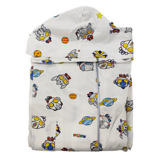 ULTRAMAN 超人力霸王 愛北鼻兒童加厚加強加高領口防水雨衣 TPU薄膜 抗高水壓 防潑水, 白星球奧特曼, 4XL