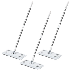 U-mop 靜電除塵拖把, 濕拖效果更佳, 清潔更徹底, 適用於各種地板和天花板, 3組, 350g