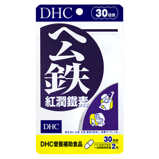 DHC 紅潤鐵素, 含血紅素鐵, 維他命B12, 葉酸, 30日份, 60顆, 347mg, 1包