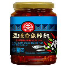 十全 豆豉香魚辣椒 古法釀造 鹹香爽口 HACCP ISO22000驗證, 240g, 1罐