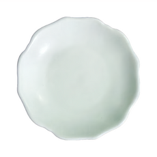ODA POTTERY 小田陶器 淡雅白珍味皿 - 日本製 容量40mL 陶瓷小碟, 10 x 1.5cm, 1個