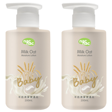 nac nac 牛奶燕麥潤膚乳, 200ml, 2瓶