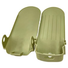 北歐風雙層鞋架 綠色 8個/組, 1組