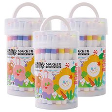 TEMPO 節奏牌 雙頭壓克力丙烯彩繪筆, 3桶, 48色