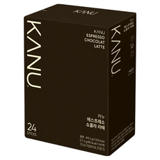 KANU 巧克力拿鐵咖啡 享受濃郁巧克力與咖啡的完美融合, 17.3g, 24條, 1盒