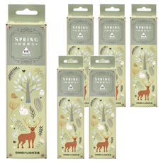 SIMBALION 雄獅 四季動物三角塗頭鉛筆 HB 3304251A 1172-HB, 綠意春日, 72支