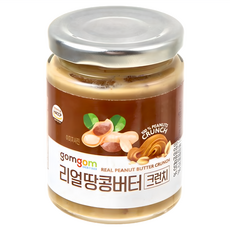gomgom 脆粒花生醬, 230g, 1罐