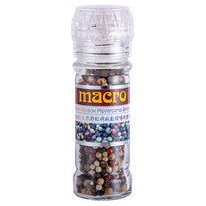 Macro 天然彩虹胡椒粒調味研磨罐, 35g, 1瓶
