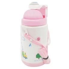 DOOBY 大眼蛙 保溫吸管水壺, 顏色隨機, 375ml, 1個, 顏色隨機, 375cc, 1個
