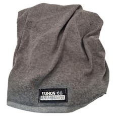 捷華 韓版雙層套頭帽 灰色 - 簡約時尚、保暖舒適、方便穿戴, 適合頭圍 56-60cm, 1入