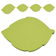 N次貼 造型便條本, 樹葉 螢光綠, 45張, 6個