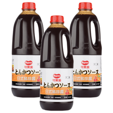 KAGOME 可果美 日式豬排香醋 中濃, 1.67L, 3瓶