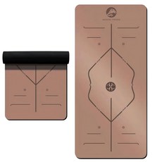 MICHAEL FITNESS 麥克健身 PU瑜珈墊 柚木棕, 183 x 68 x 0.5cm, 1個