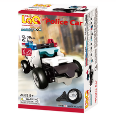 LaQ Q版警察車積木玩具 39pcs + 8pcs 拼裝益智玩具, 1個