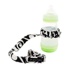 Ah Goo Baby 萬用防落帶-嬰童用品水杯玩具 避免物品掉落地面沾染細菌灰塵, 奧黛莉黑, 1個