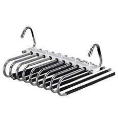 艾米購物 不鏽鋼褲架—防滑九桿 白色 1組