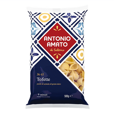 ANTONIO AMATO 阿瑪特 貝殼麵 Tofette NO.65 嚴選小麥粉 Q彈口感, 500g, 1包