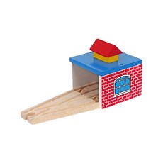 mentari 火車車庫 軌道配件，探索火車世界，訓練大小肌肉，無毒無害, 1組, 25 x 11 x 12cm